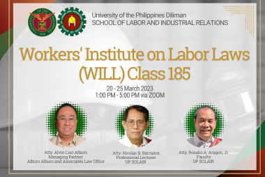 Workers' Institute on Labor Laws (WILL) Class 185