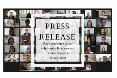 PRESS RELEASE: 18th Class of the CIR and HRM (IRHR)